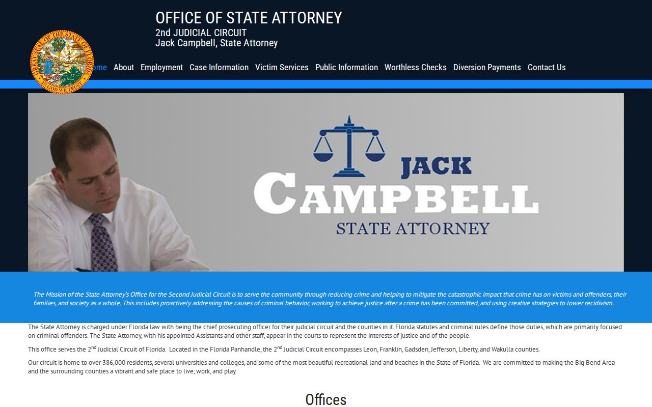 State Attorney for Florida's Second Judicial Circuit website